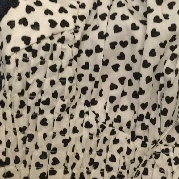 NWT Topshop Black & White 🖤 Print Shirred Cami Peplum Top 4P - Picture 9 of 10